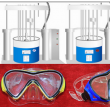Super clear goggles parts with silicone rubber