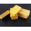 Yellow rubber waste
