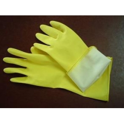 The waste household gloves